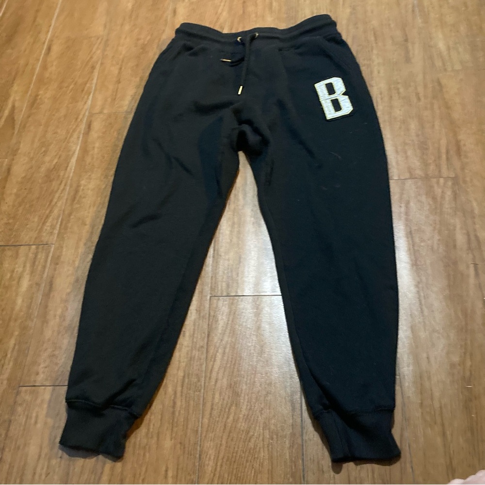 Vintage Y2K Bebe Short Cropped Capri Joggers Sz Large Sporty Bratz Varsity